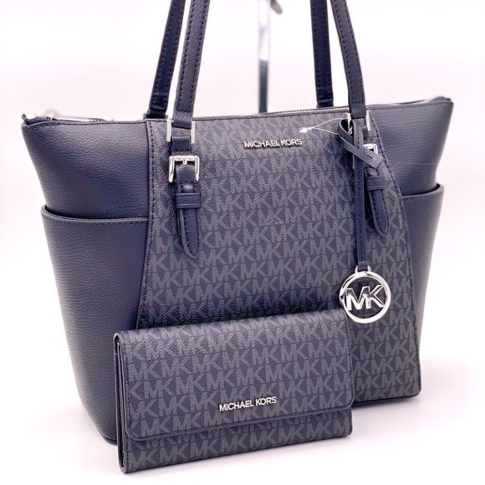 Michael Kors Charlotte Tote and Wallet Set - Picture 2 of 13